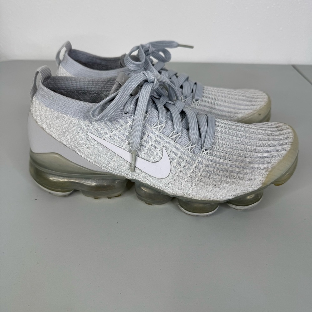 Nike Air Vapormax Flyknit‎ 3 Pure Platinum Shoes Size 8